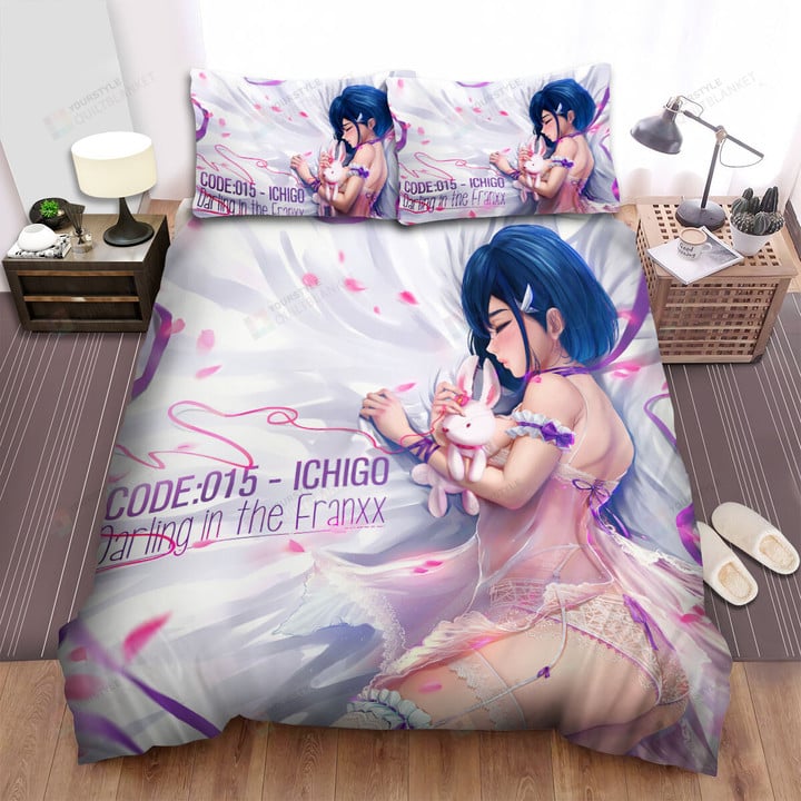 Darling In The Franxx Ichigo Sexy On Bed Artwork Bed Sheets Spread Duvet Cover Bedding Sets