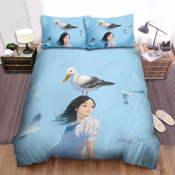 The Wildlife - The Seagull On A Schoolgirl Bed Sheets Spread Duvet Cover Bedding Sets