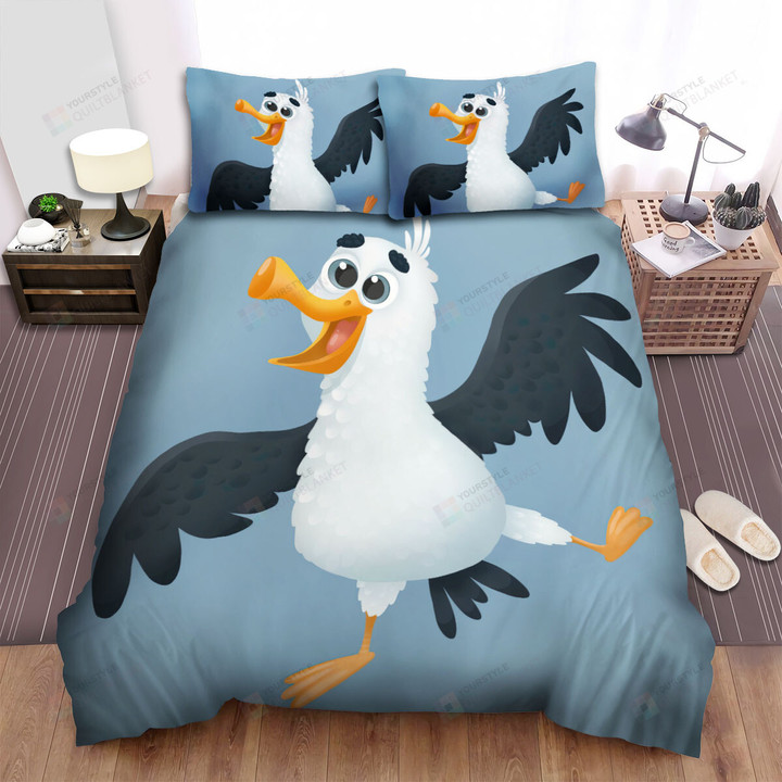 The Wildlife - The Seagull Laughing Loudly Bed Sheets Spread Duvet Cover Bedding Sets