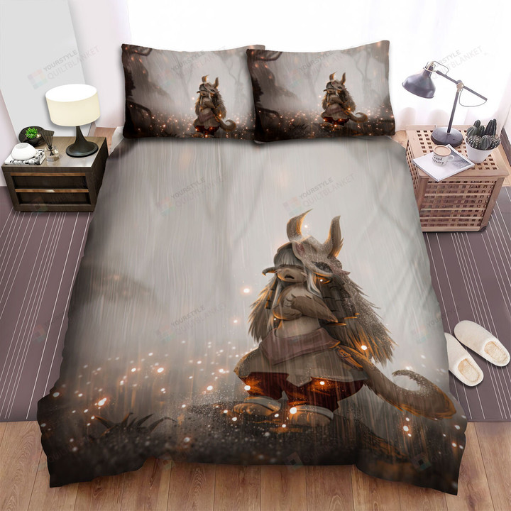 Made In Abyss Crying Nanachi Artwork Bed Sheets Spread Duvet Cover Bedding Sets