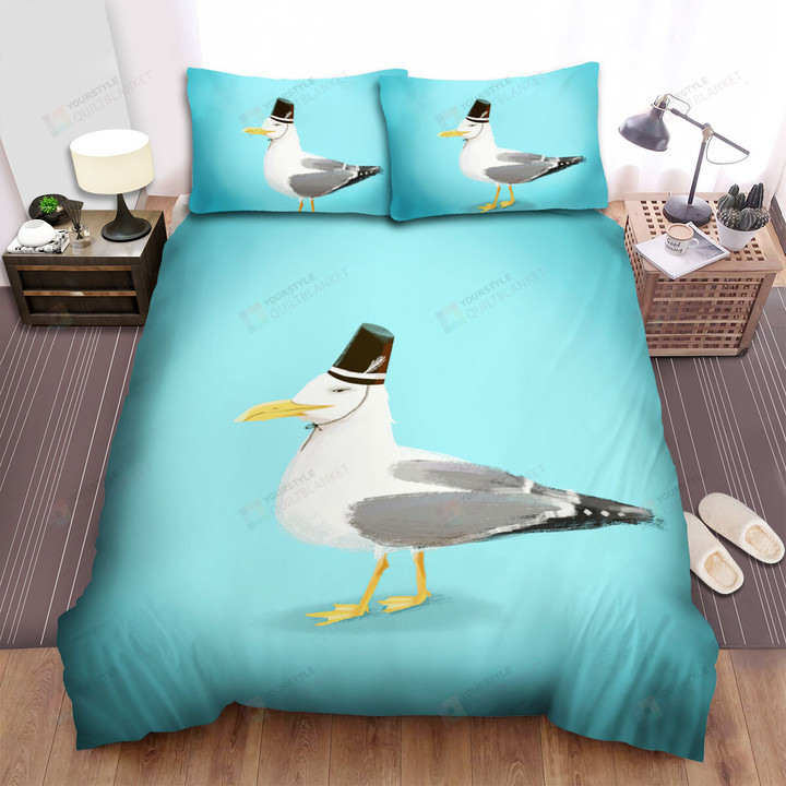 The Wild Animal - The Seagull Wearing A Hat Bed Sheets Spread Duvet Cover Bedding Sets