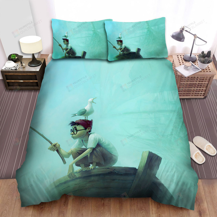 The Wild Animal - The Seagull Seeing A Ghost Ship Bed Sheets Spread Duvet Cover Bedding Sets