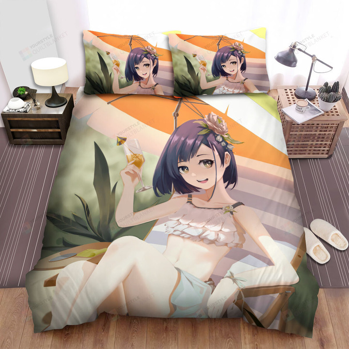 Darling In The Franxx Ichigo's Summer Vacation Bed Sheets Spread Duvet Cover Bedding Sets