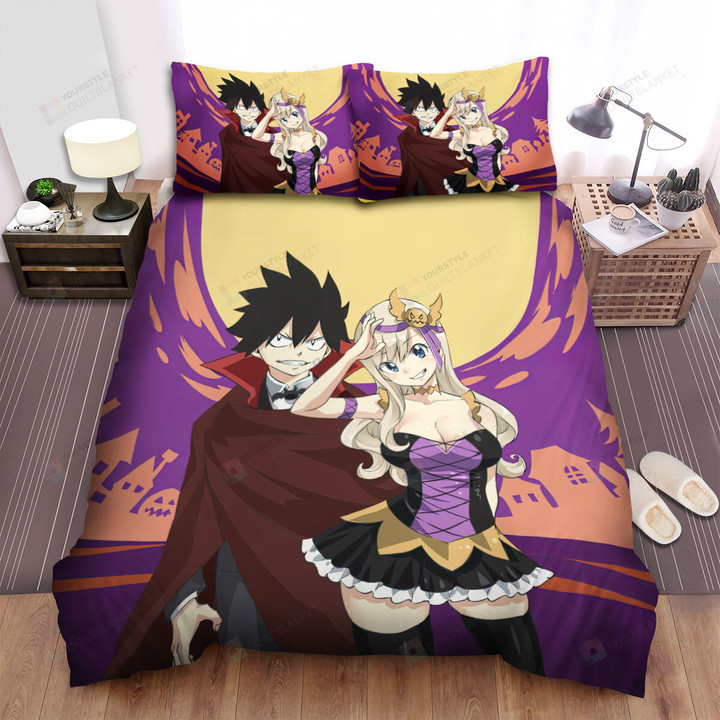 Edens Zero Shiki & Rebecca In Halloween Costumes Bed Sheets Spread Duvet Cover Bedding Sets