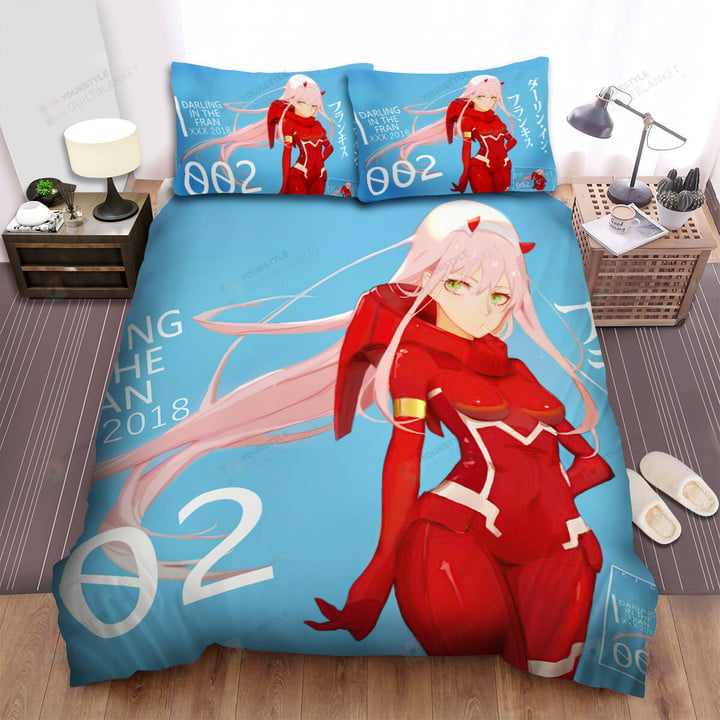 Darling In The Franxx Zero Two The Kiss Of Death Bed Sheets Spread Duvet Cover Bedding Sets