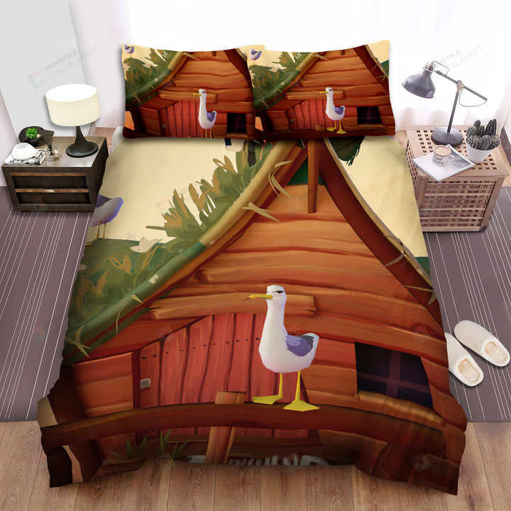 The Wild Animal - The Seagull In The Balcony Bed Sheets Spread Duvet Cover Bedding Sets