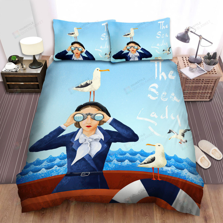 The Wild Animal - The Seagull And The Sea Lady Bed Sheets Spread Duvet Cover Bedding Sets