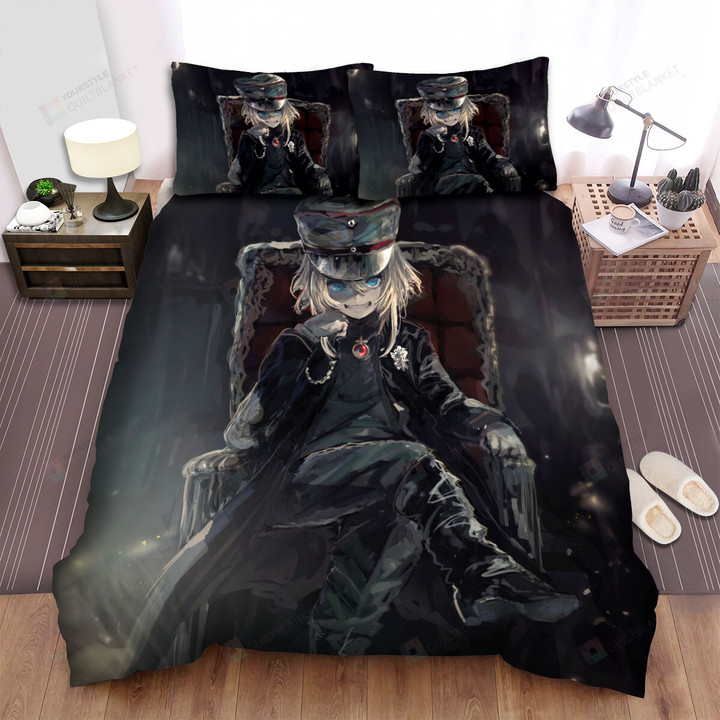 The Saga Of Tanya The Evil Tanya Sitting Artwork Bed Sheets Spread Duvet Cover Bedding Sets