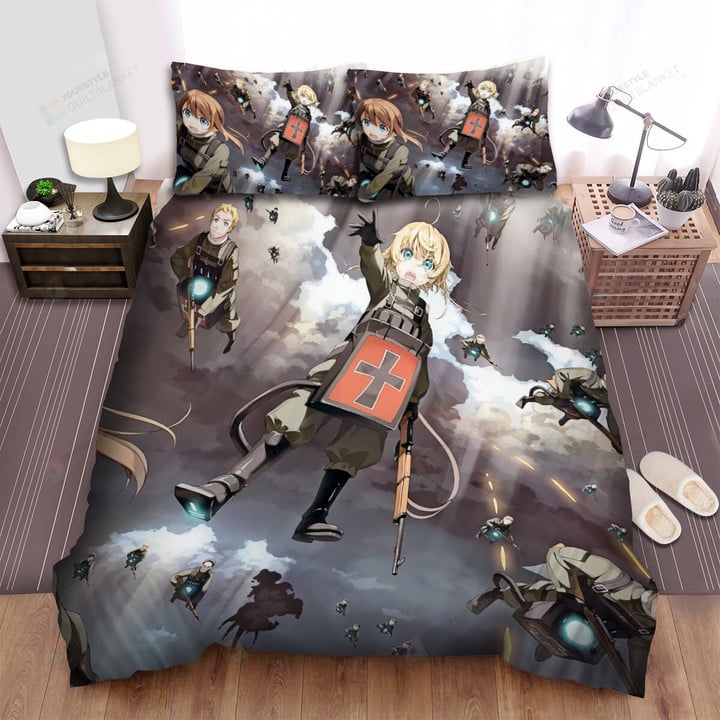 The Saga Of Tanya The Evil The Imperial Army 203rd Air Mage Battalion Bed Sheets Spread Duvet Cover Bedding Sets