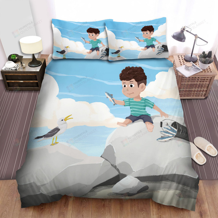 The Wildlife - The Seagull Waiting For The Meal Bed Sheets Spread Duvet Cover Bedding Sets