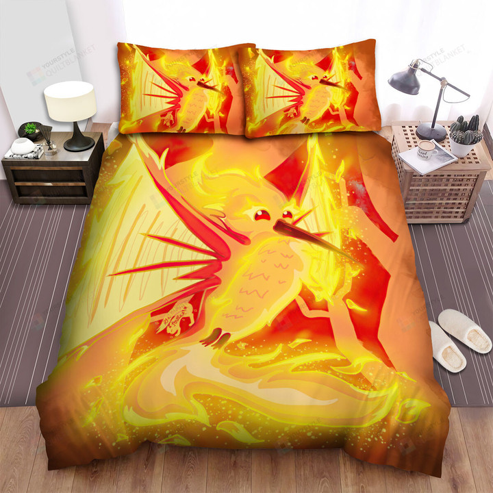 The Wild Animal - The Fire Hummingbird Flying Bed Sheets Spread Duvet Cover Bedding Sets