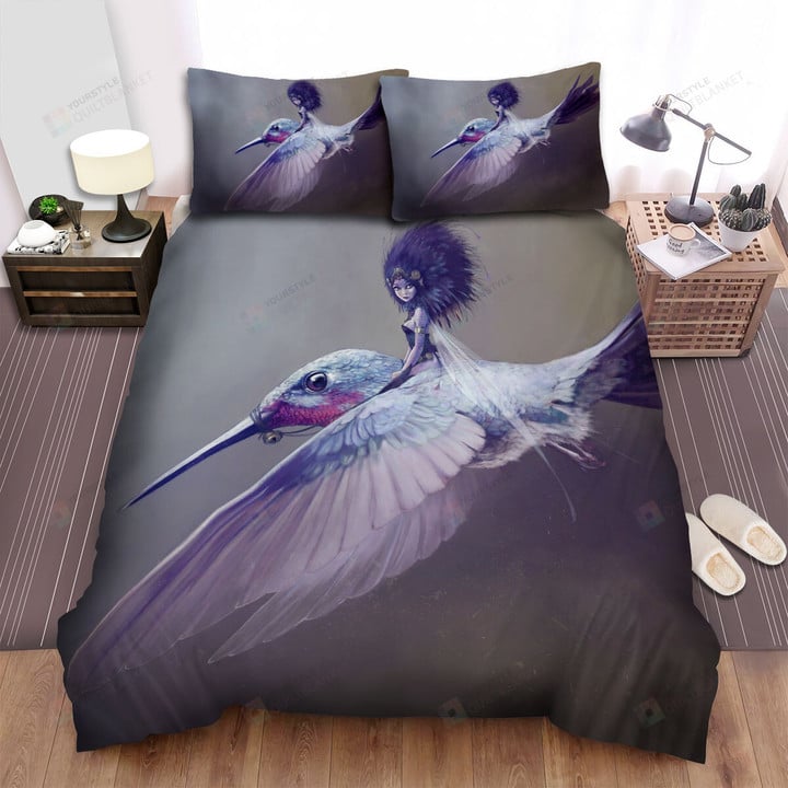 The Wild Animal - The Dark Fairy On The Hummingbird Bed Sheets Spread Duvet Cover Bedding Sets