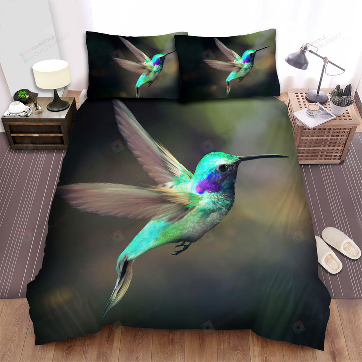 The Wild Animal - The Small Green Hummingbird Flying Bed Sheets Spread Duvet Cover Bedding Sets