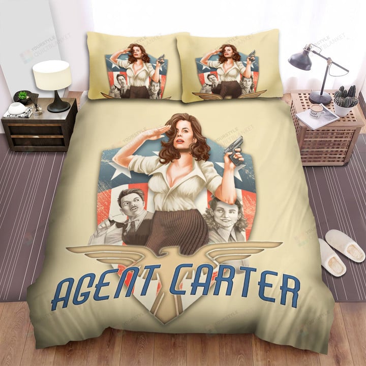 Agent Carter (2015–2016) Movie Digital Art 5 Bed Sheets Spread Comforter Duvet Cover Bedding Sets