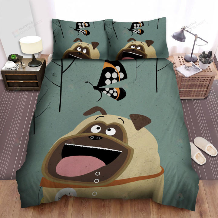 The Secret Life Of Pets 2 (2019) Mel Illustration Poster Bed Sheets Spread Comforter Duvet Cover Bedding Sets