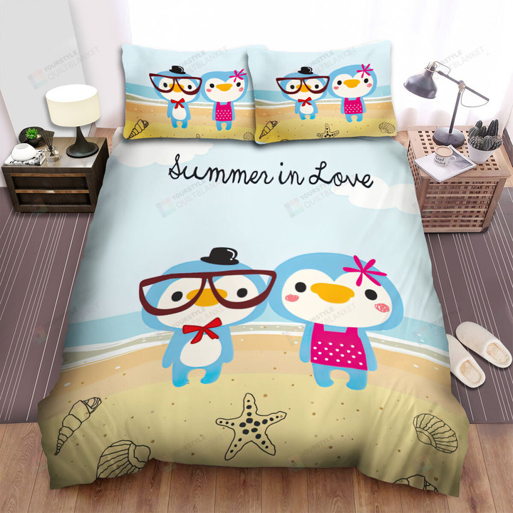 The Wildlife - Summer In Love From The Penguin Bed Sheets Spread Duvet Cover Bedding Sets