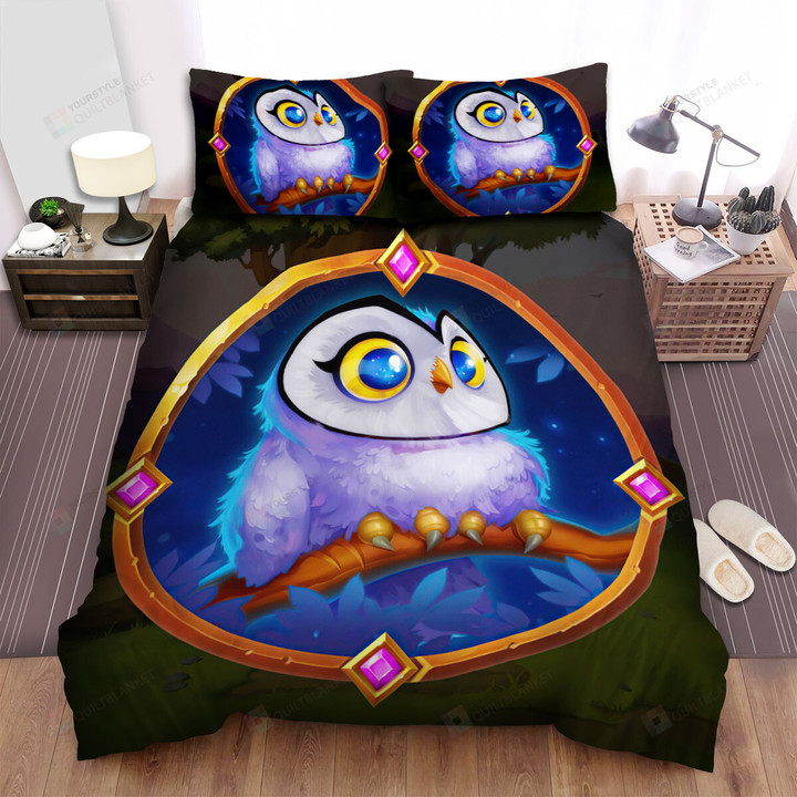 The Wild Bird - The Owl In The Another Space Bed Sheets Spread Duvet Cover Bedding Sets