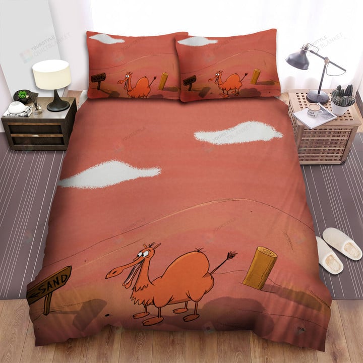 The Wild Animal - The Camel Looking At The Signal Bed Sheets Spread Duvet Cover Bedding Sets