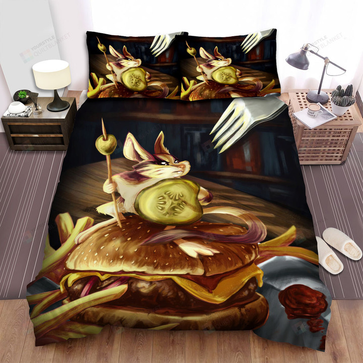 The Small Animal - The Mouse With The Cucumber Shield Bed Sheets Spread Duvet Cover Bedding Sets