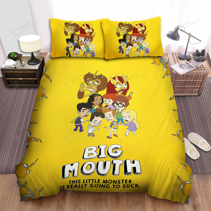 Big Mouth (2017) This Little Monster Is Really Going To Suck Bed Sheets Spread Comforter Duvet Cover Bedding Sets