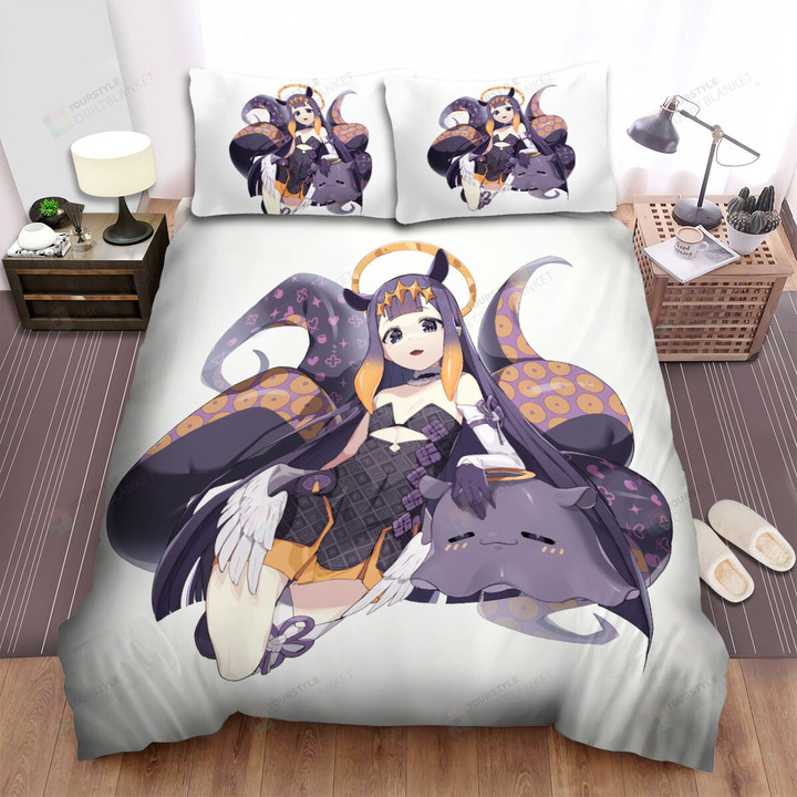 Ninomae Ina'nis & Her Takodachi Bed Sheets Spread Duvet Cover Bedding Sets