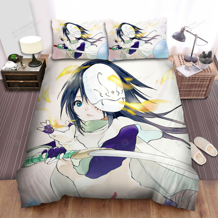 That Time I Got Reincarnated As A Slime (2018) Fire Movie Poster Bed Sheets Spread Comforter Duvet Cover Bedding Sets