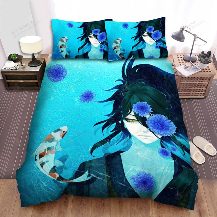 Nura: Rise Of The Yokai Clan Nura Rihan In Water Bed Sheets Spread Duvet Cover Bedding Sets