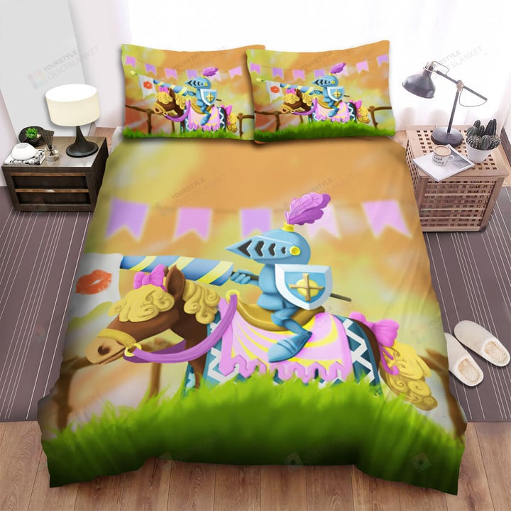 The Wild Creature - The Knight On A Horse In The Competition Bed Sheets Spread Duvet Cover Bedding Sets