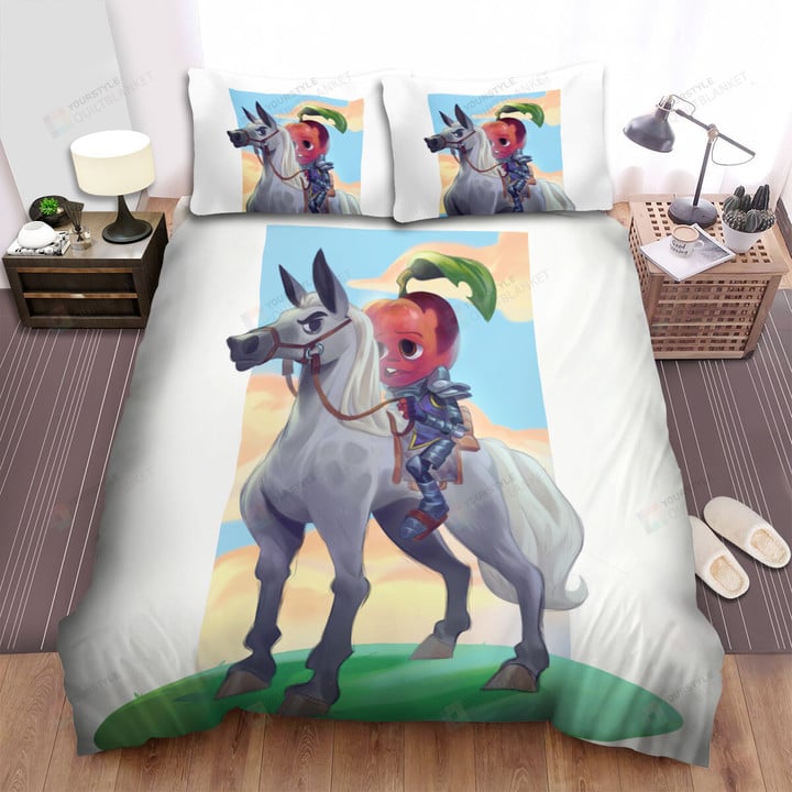 The Wild Creature - The Apple Knight On The Horse Bed Sheets Spread Duvet Cover Bedding Sets
