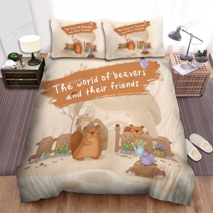 The Wildlife - The World Of The Beaver Bed Sheets Spread Duvet Cover Bedding Sets
