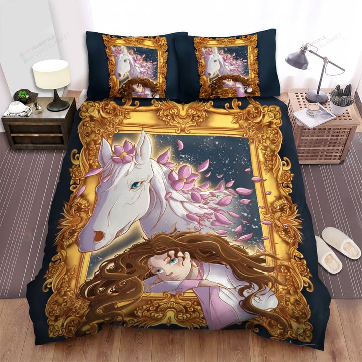 The Natural Animal - The Horse In The Mirror Bed Sheets Spread Duvet Cover Bedding Sets