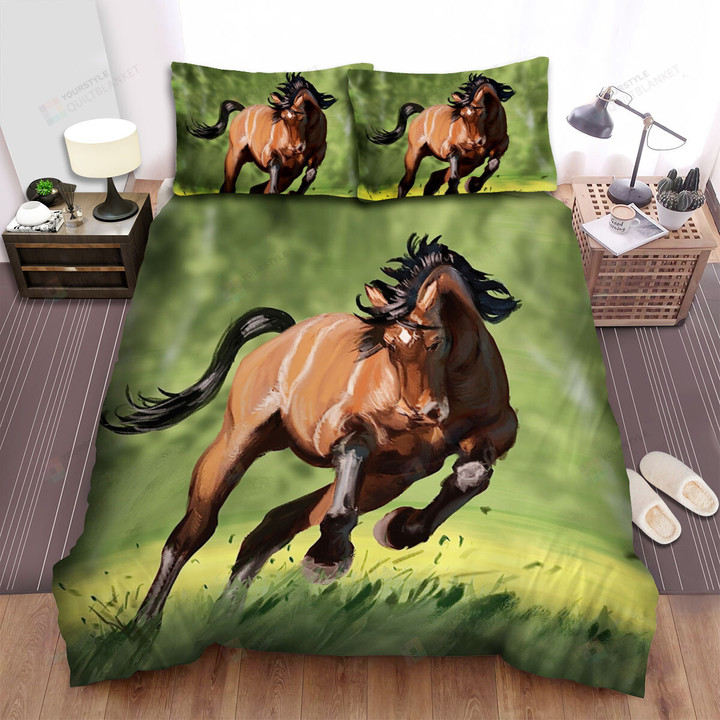 The Natural Animal - The Horse Running So Fast Bed Sheets Spread Duvet Cover Bedding Sets