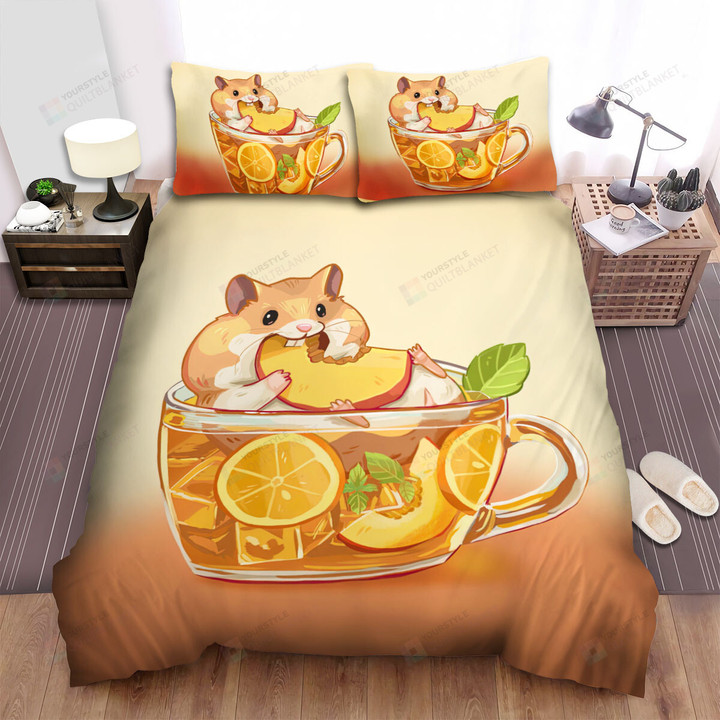 The Rodent - The Hamster Eating Melon Bed Sheets Spread Duvet Cover Bedding Sets