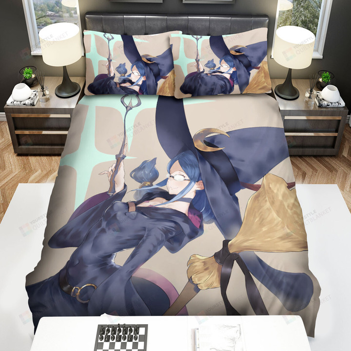 Little Witch Academia Ursula Callistis With Her Magic Staff Bed Sheets Spread Duvet Cover Bedding Sets