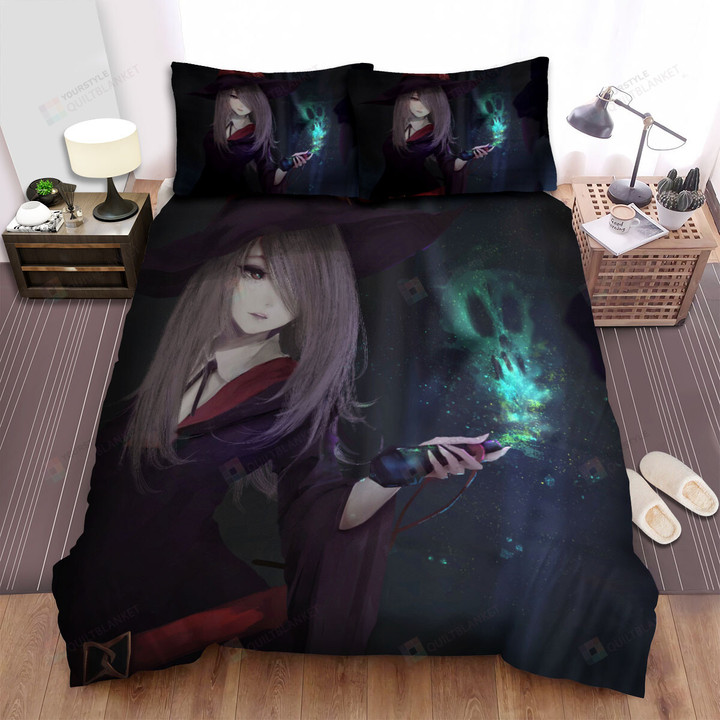 Little Witch Academia Sucy Manbavaran's Portrait Illustration Bed Sheets Spread Duvet Cover Bedding Sets