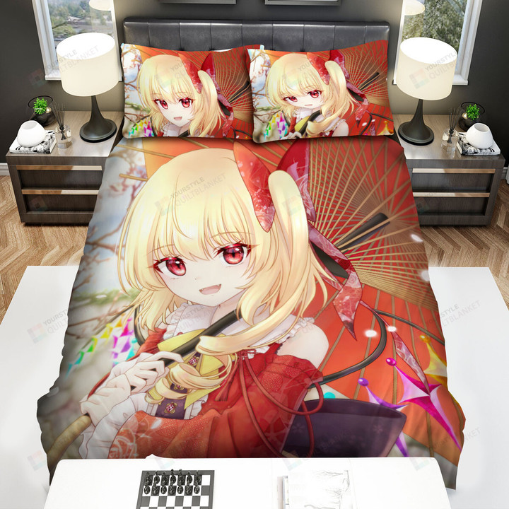 Touhou Flandre Scarlet Happy New Year 2022 Bed Sheets Spread Duvet Cover Bedding Sets