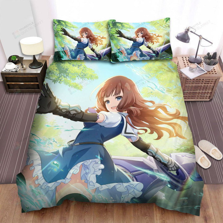 Assault Lily Kaede Johan Nouvel Fighting In Water Bed Sheets Spread Duvet Cover Bedding Sets