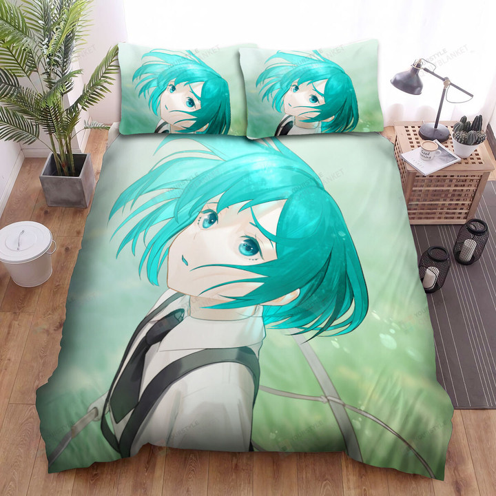 Land Of The Lustrous Phosphophyllite On Grass Field Bed Sheets Spread Duvet Cover Bedding Sets