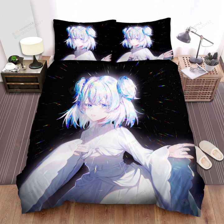 Land Of The Lustrous Diamond In White Outfit Bed Sheets Spread Duvet Cover Bedding Sets