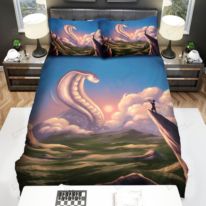 The Wild Animal - The Cobra In The Sky Bed Sheets Spread Duvet Cover Bedding Sets