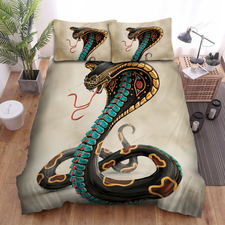 The Wild Animal - The God Of Cobra Bed Sheets Spread Duvet Cover Bedding Sets