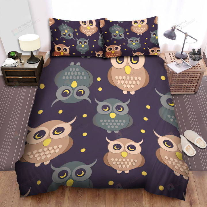 The Wildlife - The Up And Down Owl Bed Sheets Spread Duvet Cover Bedding Sets