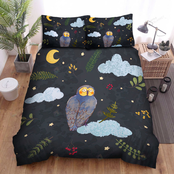 The Wildlife - The Owl At Night Art Bed Sheets Spread Duvet Cover Bedding Sets