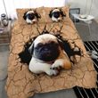3D Pug Bedding Set Bed Sheets Spread Comforter Duvet Cover Bedding Sets