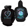 Tough Enough To be A Caregiver 3D All Print Hoodie, Zip- Up Hoodie