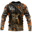 Deer Hunter 3D All Print Hoodie, Zip- Up Hoodie