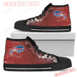 Grunge Vintage Logo Buffalo Bills High Top Shoes