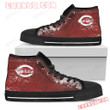 Grunge Vintage Logo Cincinnati Reds High Top Shoes