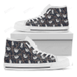Sloth Family Pattern Print White High Top Shoes For Men And Women