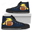 Pikachu Los Angeles Chargers NFL Canvas High Top Shoes